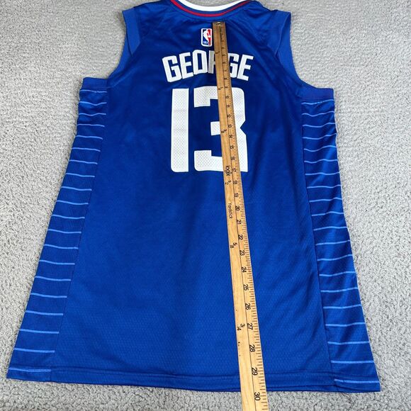 Paul George LA #13 Jersey 44 Medium Nike NBA Los Angeles Clipper Bumble Swingman - Picture 6 of 9